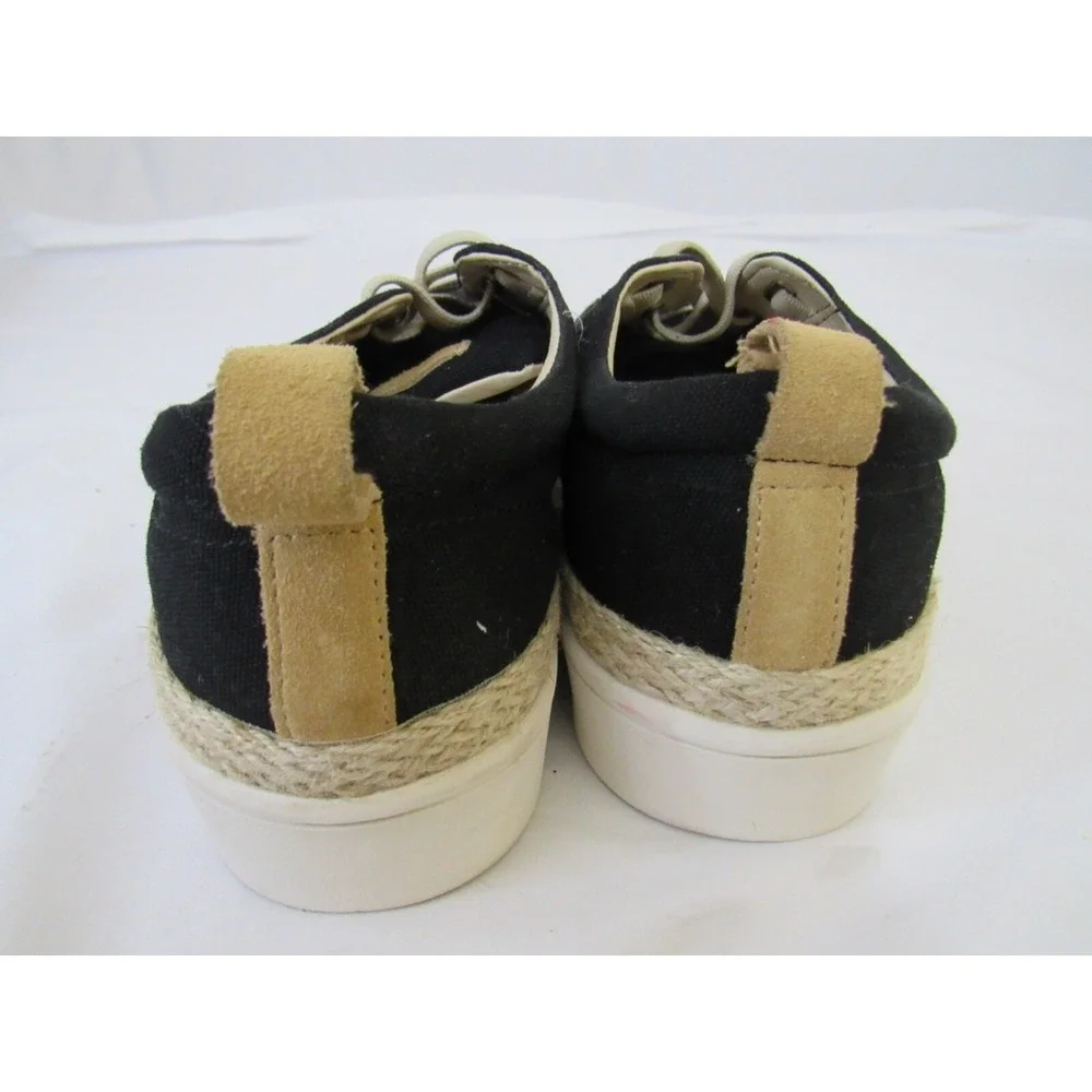 Spenco Women's Malibu Sneaker Black Espadrille Shoe Comfort Causal‎ Size 10B